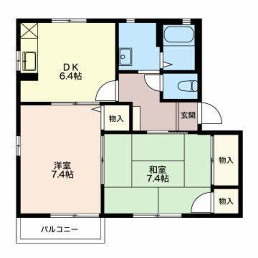 間取図 コーポ欅