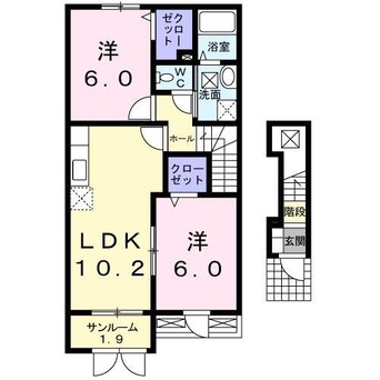間取図 コリーヌ・メゾン1、2