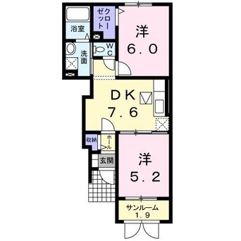 間取図 コリーヌ・メゾン1、2