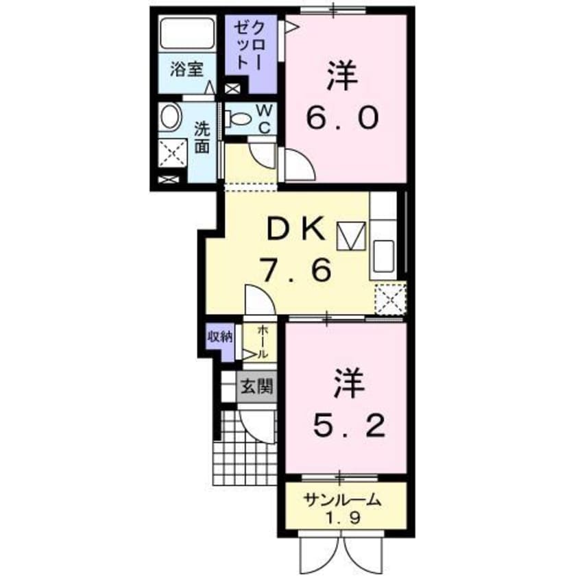 間取図 コリーヌ・メゾン1、2