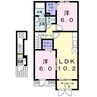 コリーヌ・メゾン1、2 2LDKの間取り