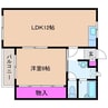 コーポコスモス 1LDKの間取り