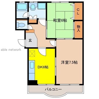 間取図 フレール江南