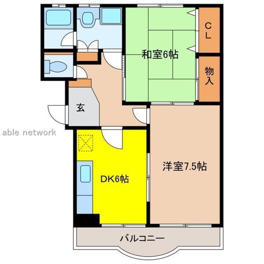 間取図 フレール江南