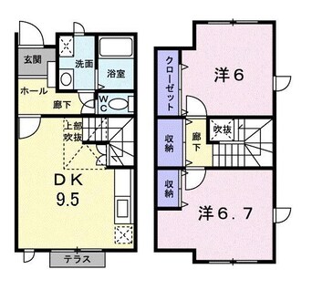 間取図 フィオーレＡ・Ｂ