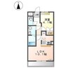 イーストヒルズ 1LDKの間取り