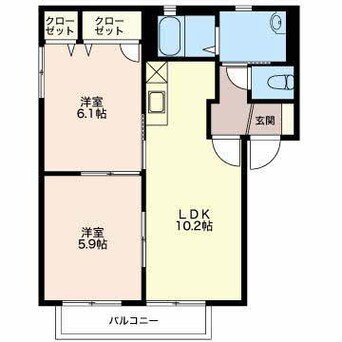 間取図 フローラルパークコート