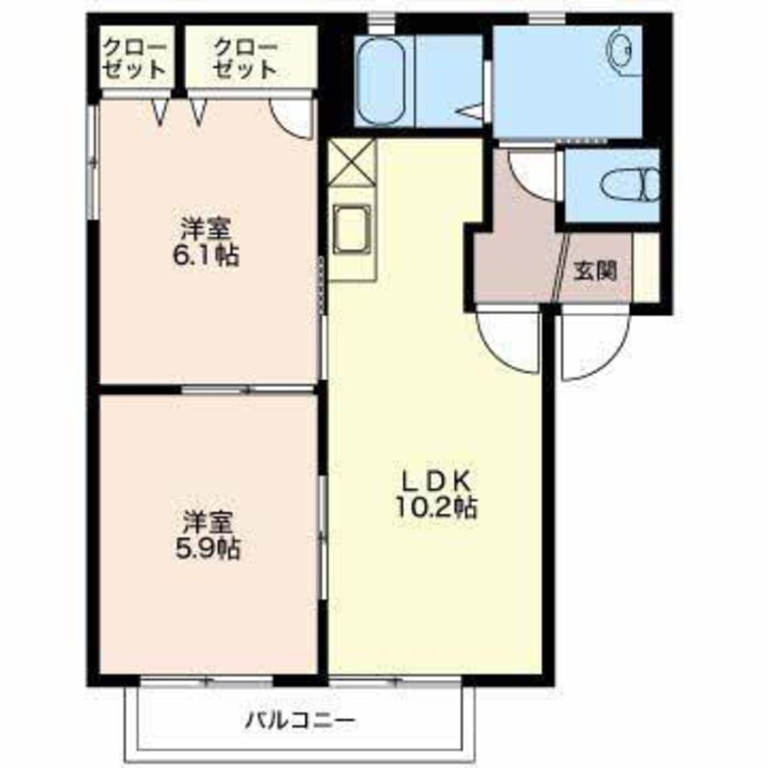 間取図 フローラルパークコート