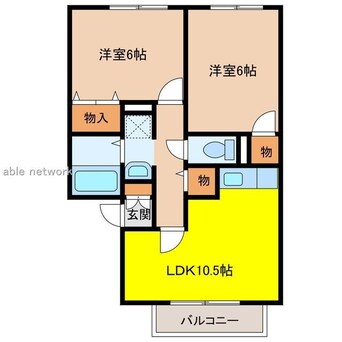 間取図 メゾンファルビス