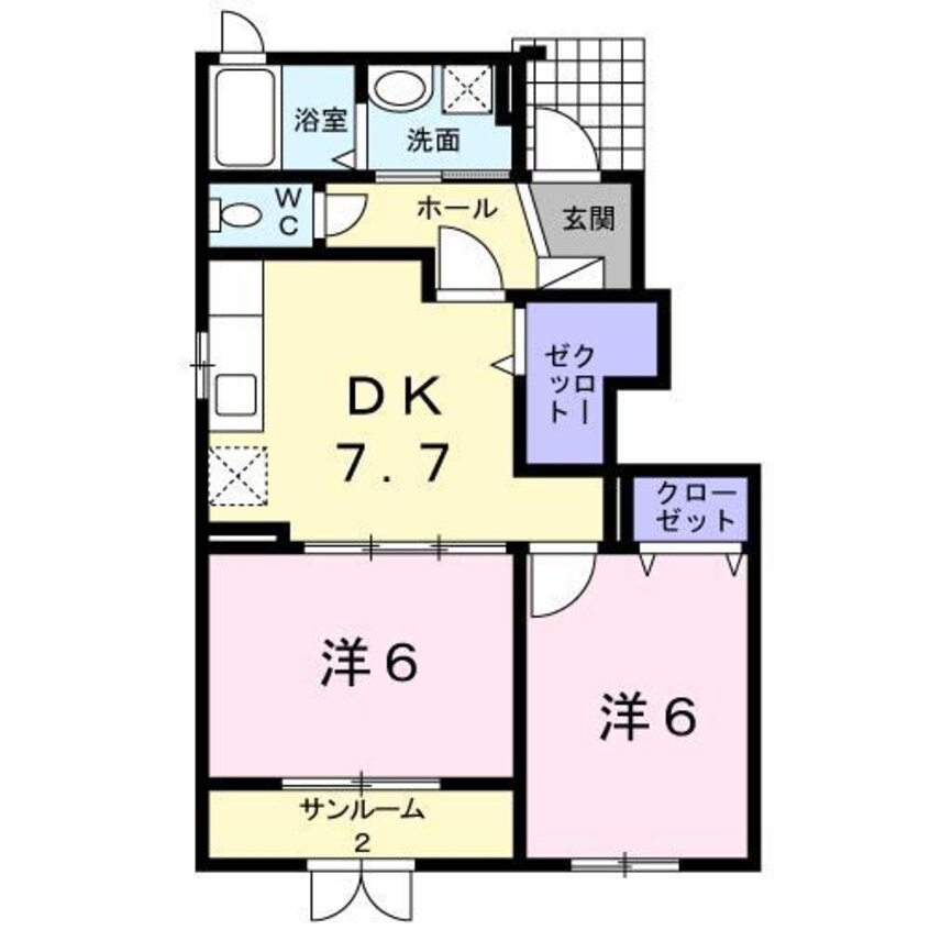 間取図 グレイス　フルII