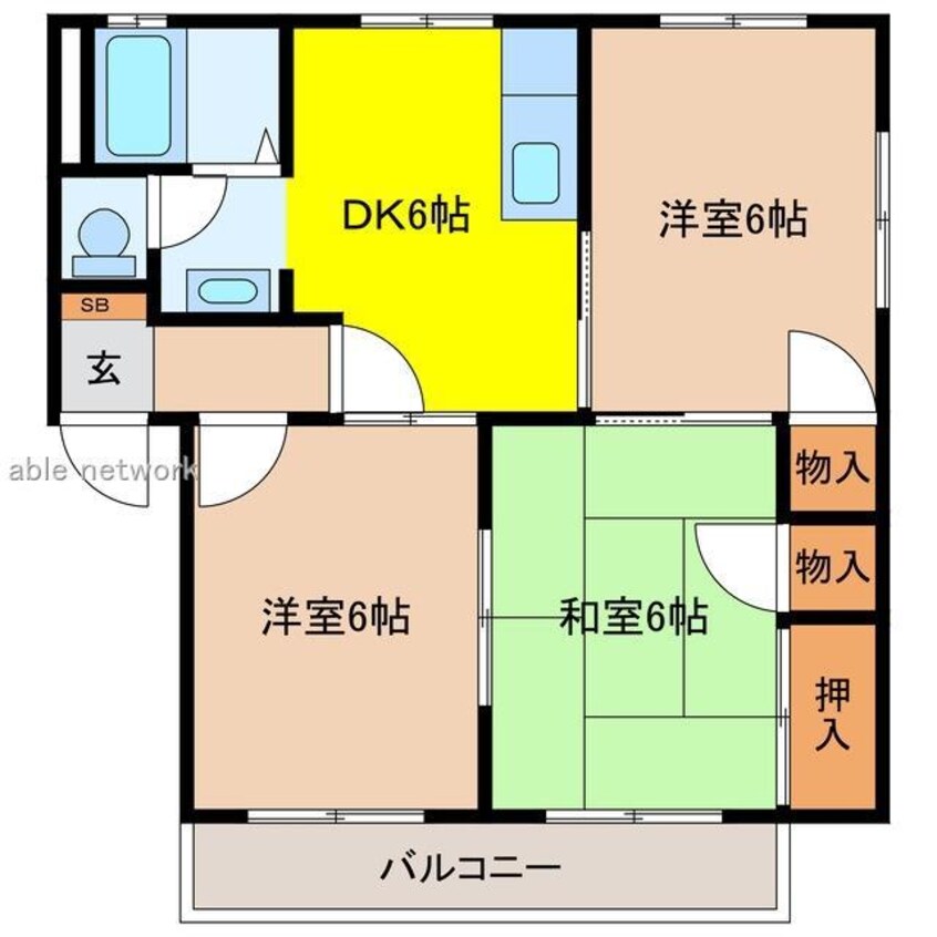 間取図 サンモールニューセブン