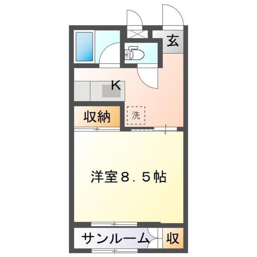 間取図 コーポ昭栄