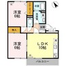 ロイヤルガーデンＡ 2LDKの間取り