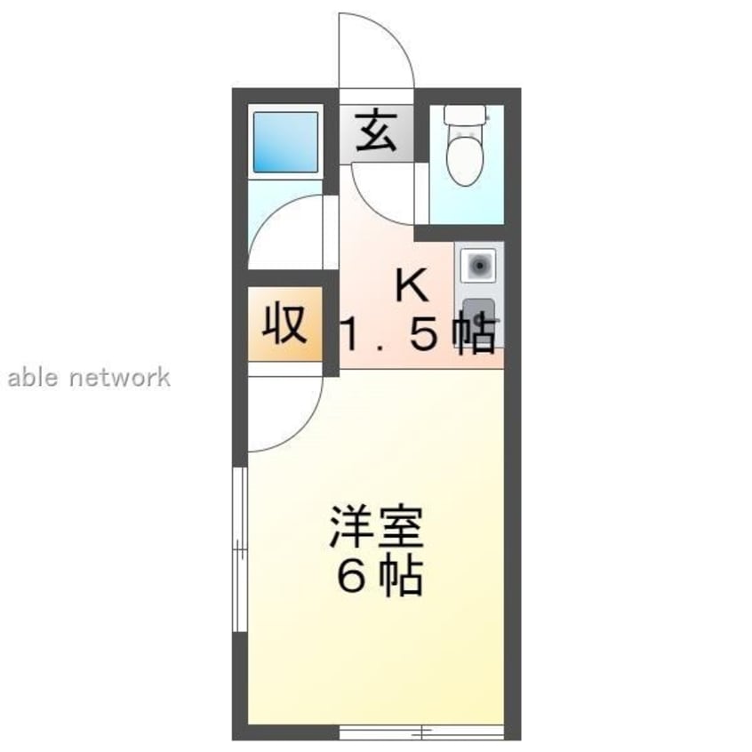 間取図 コーポあゆ