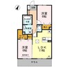 ピオニー 2LDKの間取り
