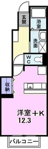 アクア　ディ　ジオ 1Rの間取り