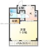 ヴィラ逢谷内 1Kの間取り