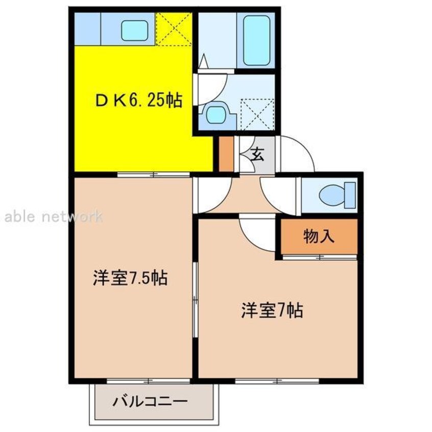間取図 フレーシア
