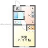 グリーンハウス 1Kの間取り