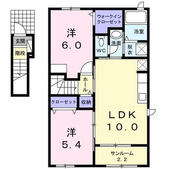 間取図 Casa piace嘉山