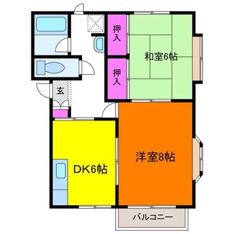 間取図 コンフォートサツキＡ・Ｅ