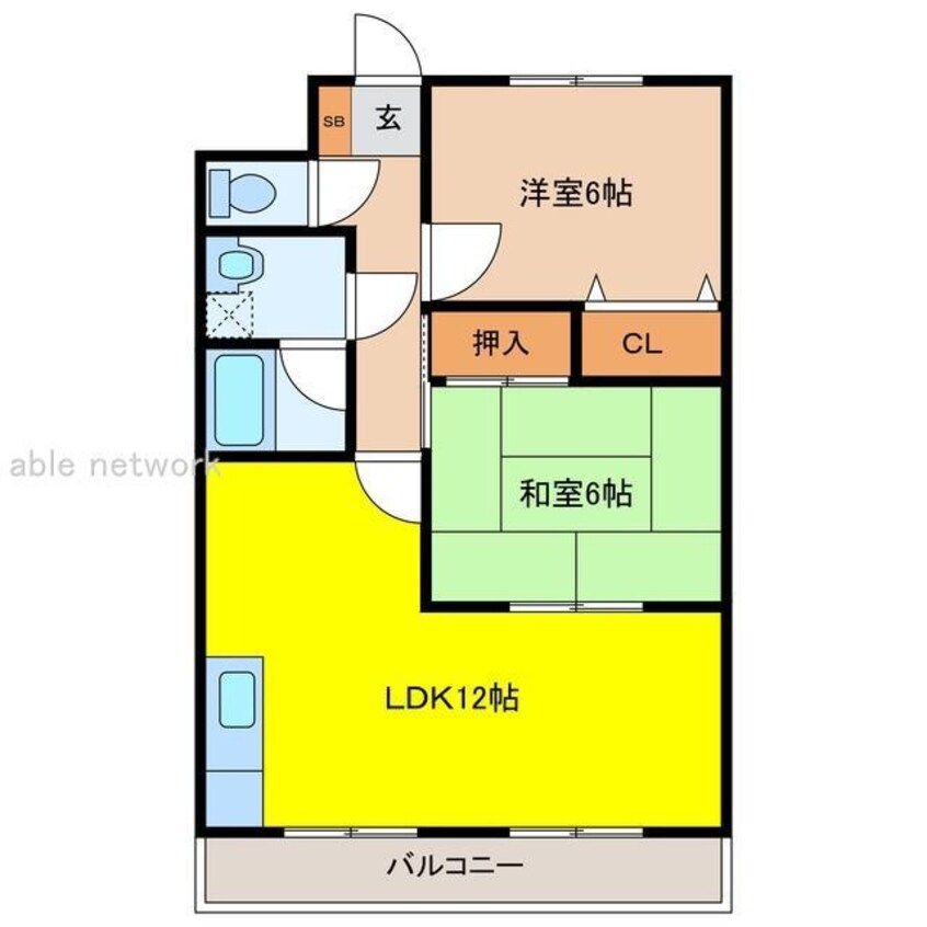 間取図 オークランド紫竹