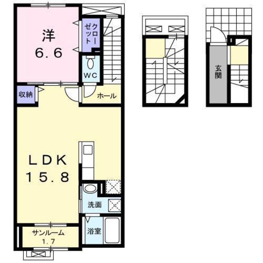 間取図 フォーピュア浜谷