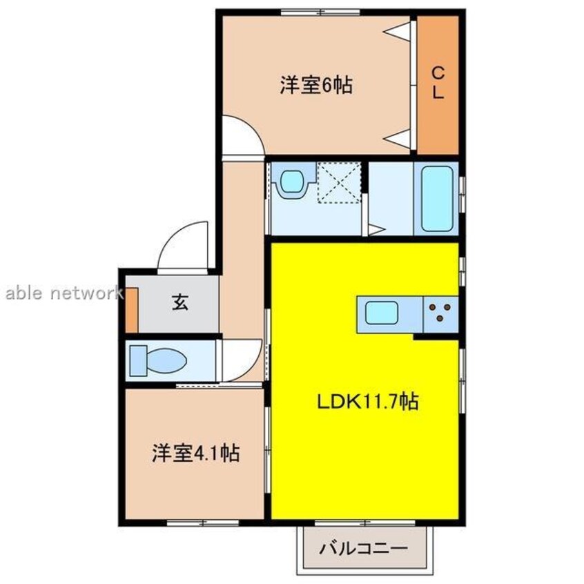 間取図 エルソレイユ