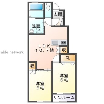 間取図 CASA　LUMINOSA（カサ　ルミノーサ）