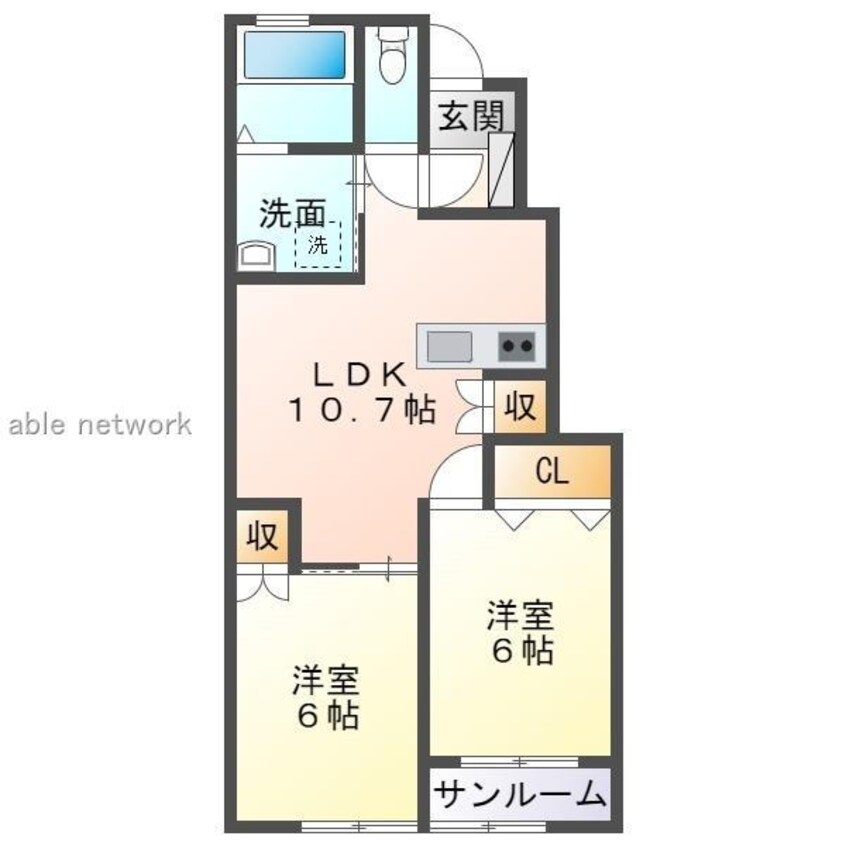 間取図 CASA　LUMINOSA（カサ　ルミノーサ）