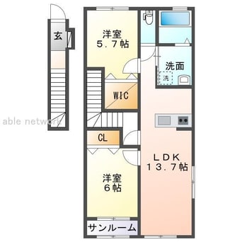 間取図 CASA　LUMINOSA（カサ　ルミノーサ）