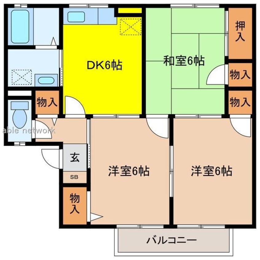 間取図 セジュール飛鳥