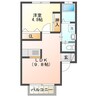 サザンハウス 1LDKの間取り
