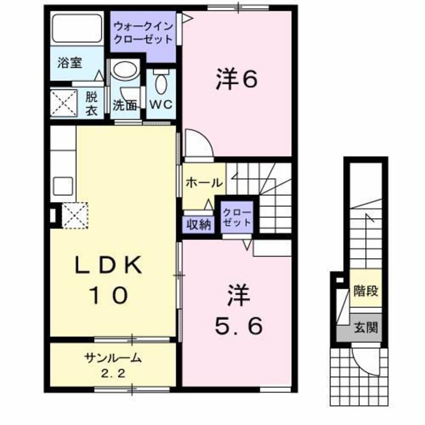 間取図 テアトル　セゾン