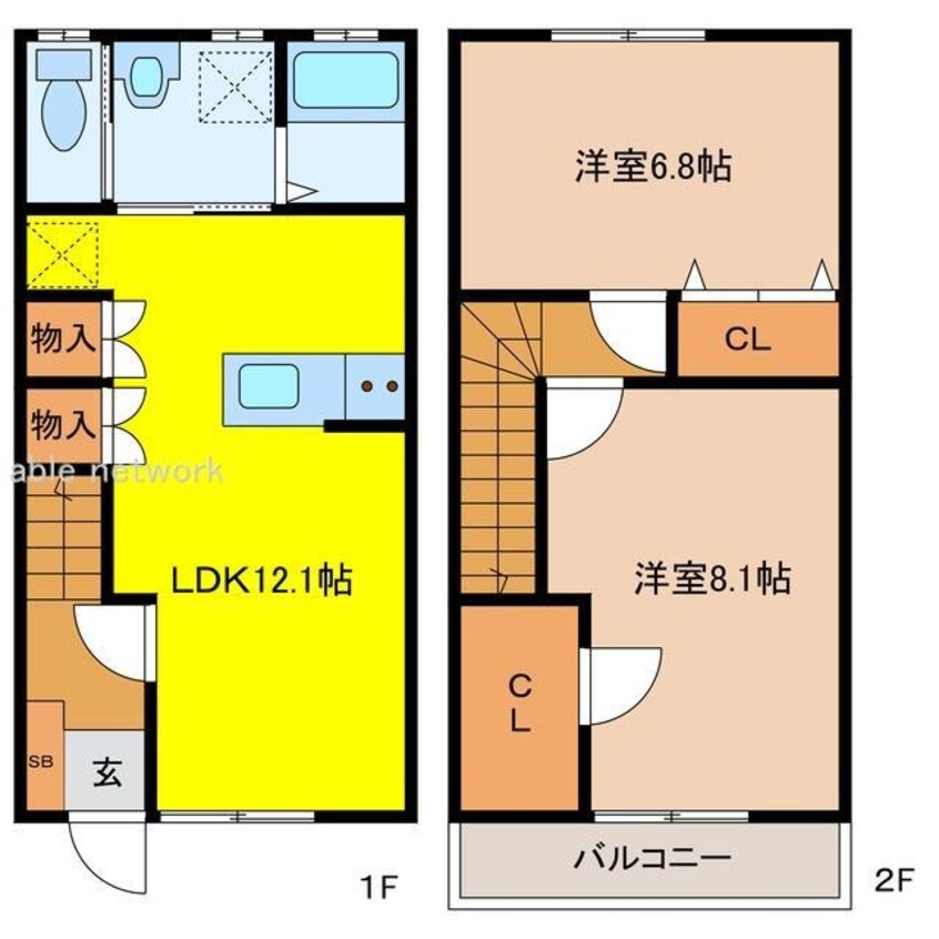 間取図 エトワール江南
