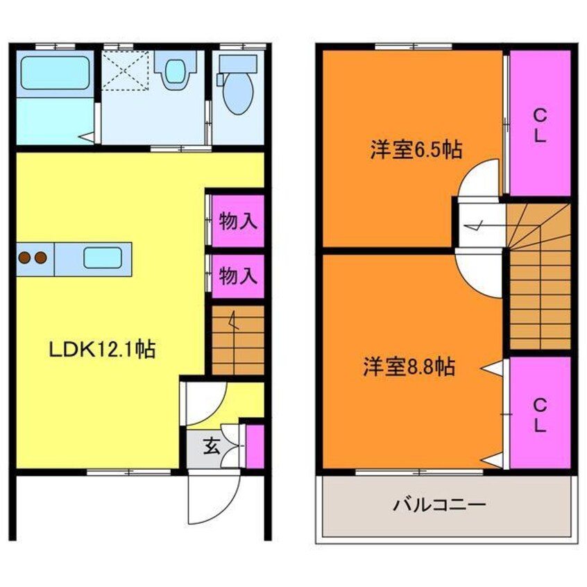 間取図 エトワール江南