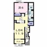 エターナルシャイン 1LDKの間取り