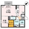 コンフォート　ヴィラ　陽 1LDKの間取り