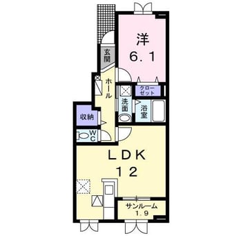 間取図 エアリー・ガーデンA・B