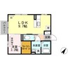 ネージュＳII 1LDKの間取り