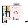 ケレス 1Rの間取り