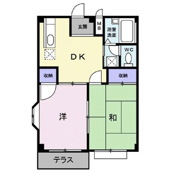 間取図 グリーンハイムＡ