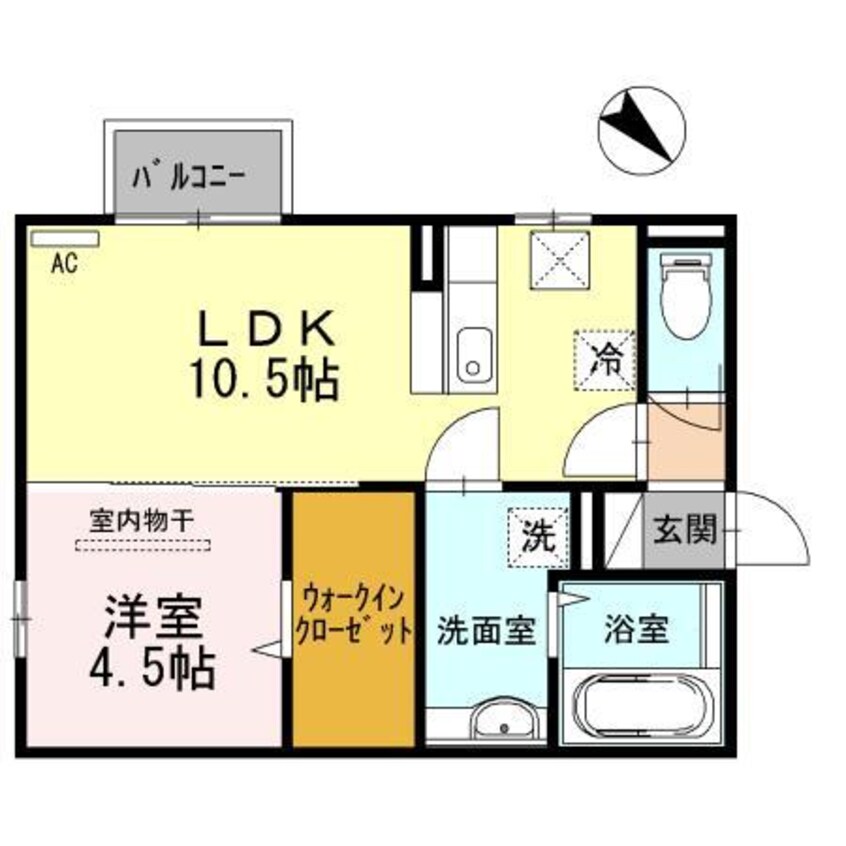 間取図 アユートＡ