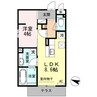 フレッサＡ 1LDKの間取り