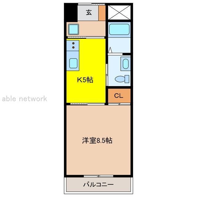間取り図 サポートタウン河渡