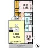 シエスタ・ロッサ 2LDKの間取り