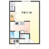 銀河梁 1Rの間取り