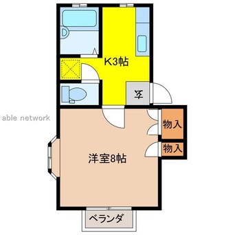 間取図 ハウス　モンブラン