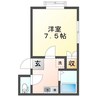 ビバリーヒルズIV 1Kの間取り