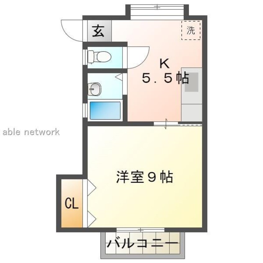 間取図 ラ　カーサ　フェリーチェ